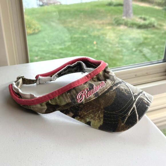realtree camo hat pink & camouflage visor cap - Picture 1 of 5